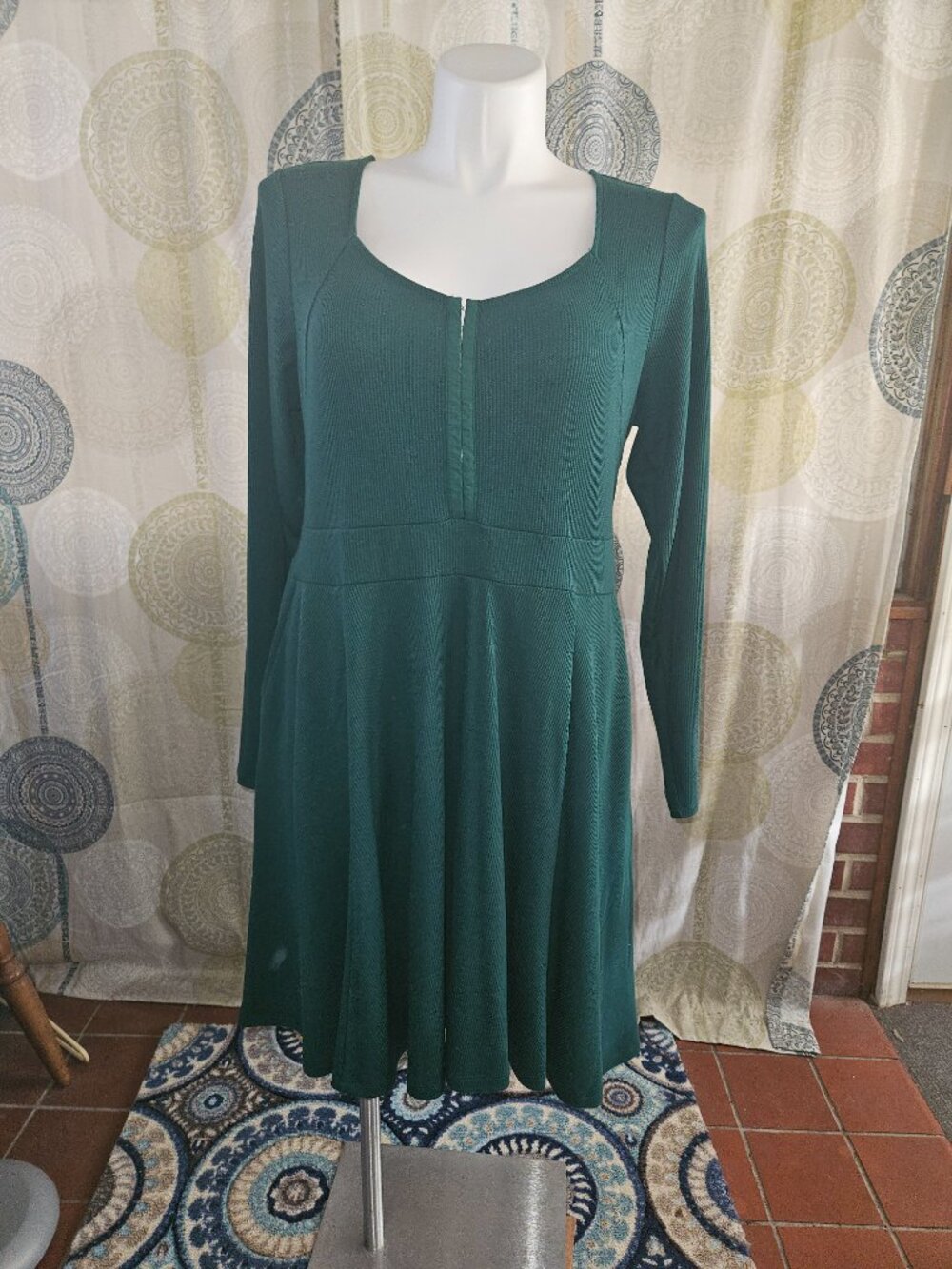 NWOT Torrid Green Waffle Skater Mini Dress (2X) - Picture 12 of 12